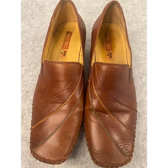Pikolinos Gandia Brown Leather Slip On Woman's‎ Loafer EU Size 40/US Size 9.5 - Picture 2 of 7